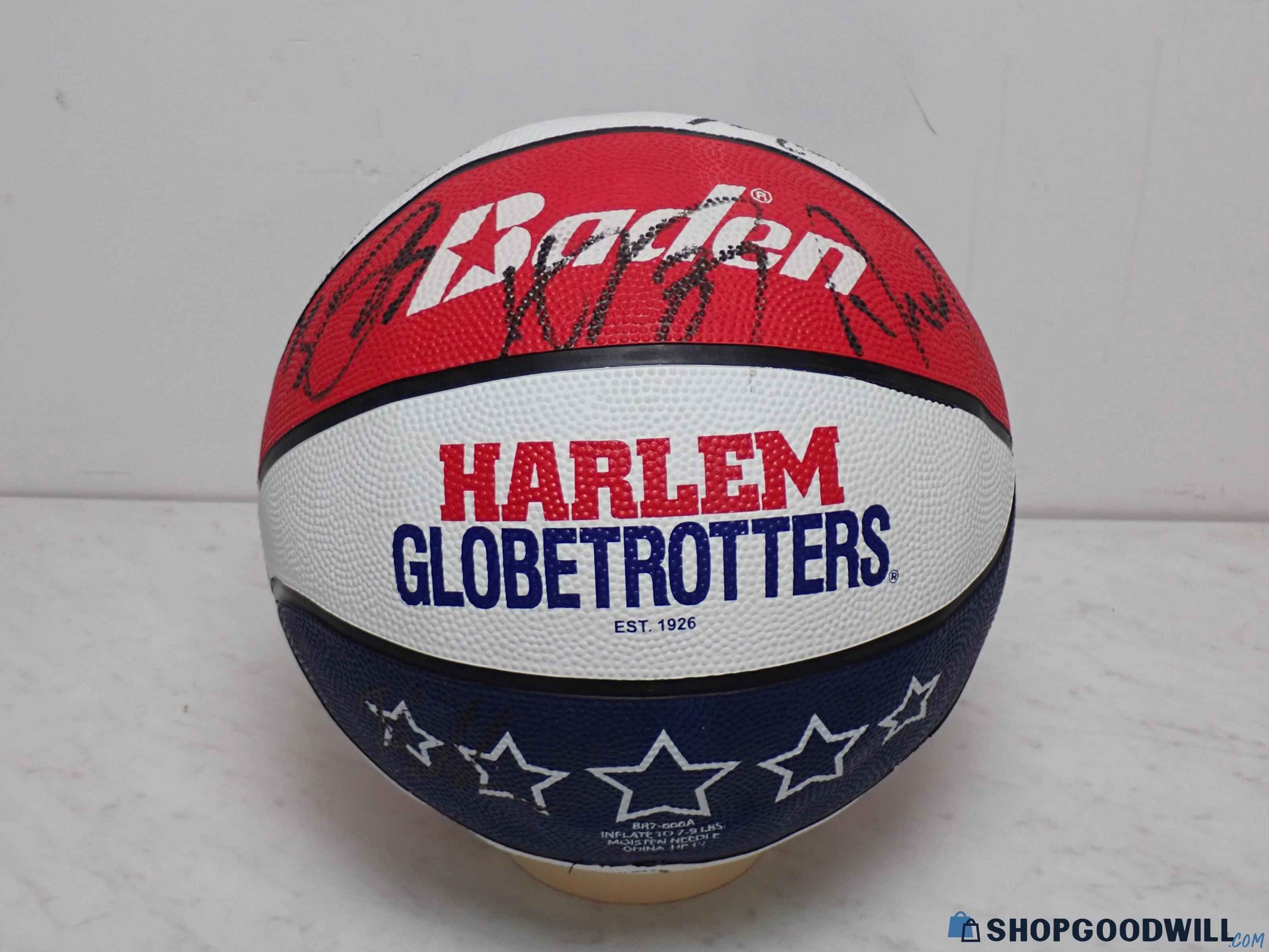 Signed Harlem Globetrotters Baden Basketball Unknown Signatures ...