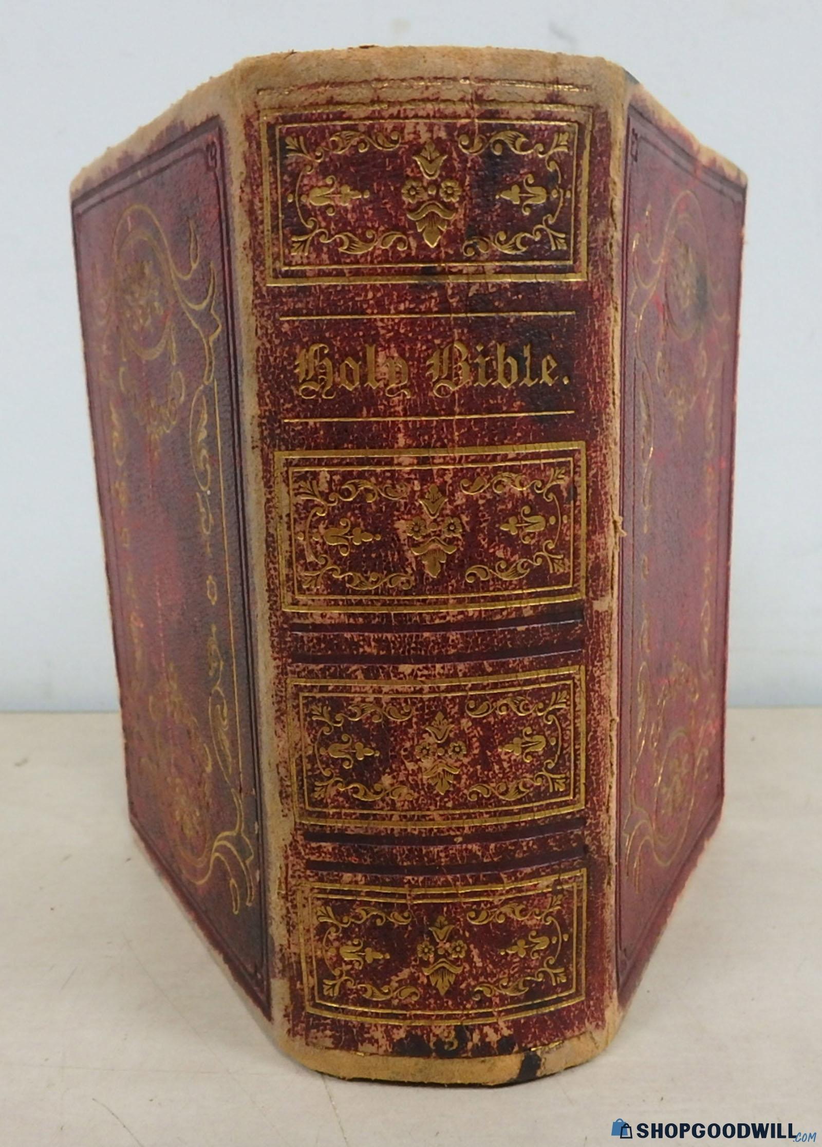 Timeless Antique 1855 Lippincott, Grambo, & Co Holy Bible Old & New ...