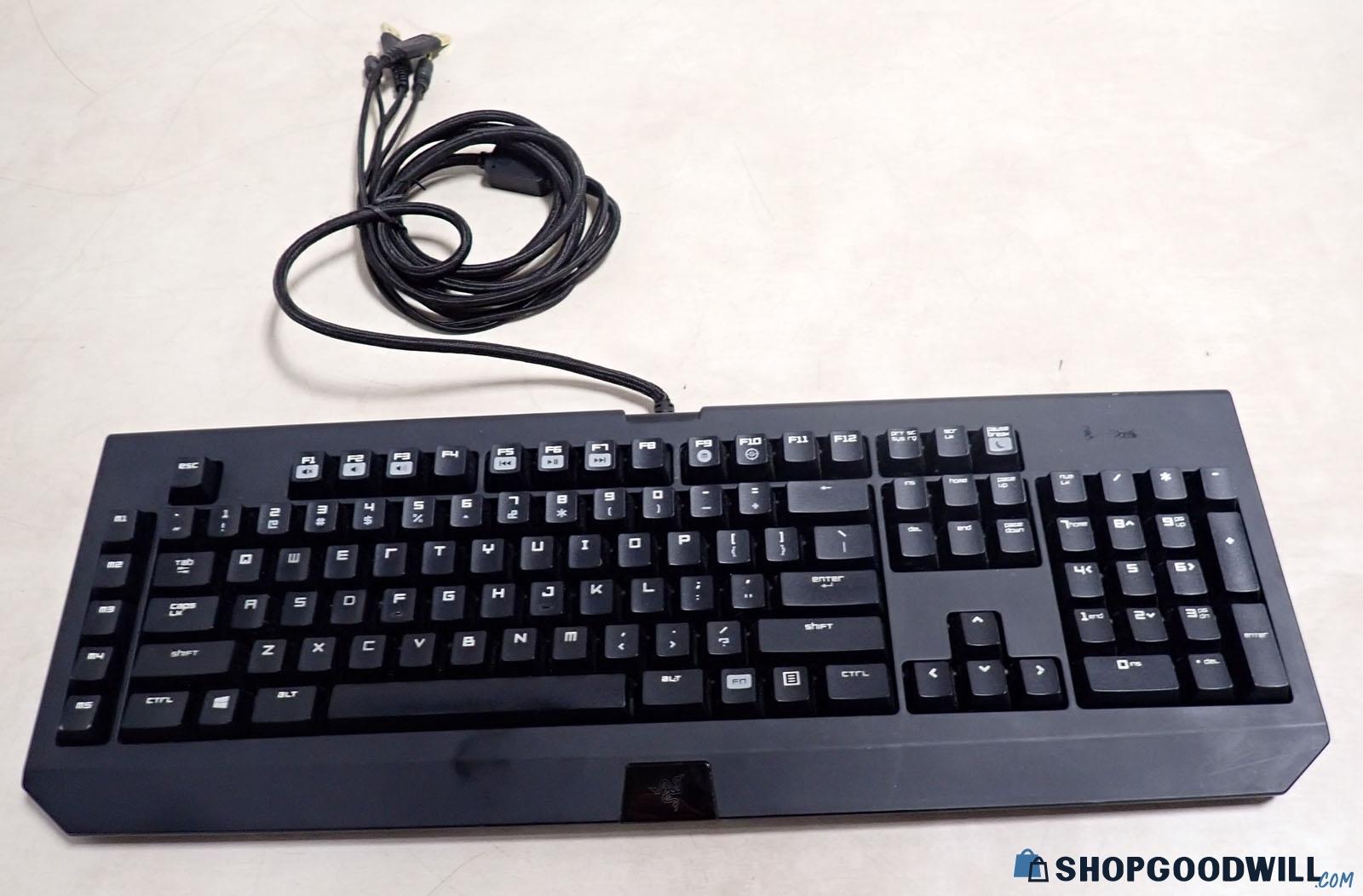 Working Razer Blackwidow RZ03-0039 Computer Keyboard - shopgoodwill.com