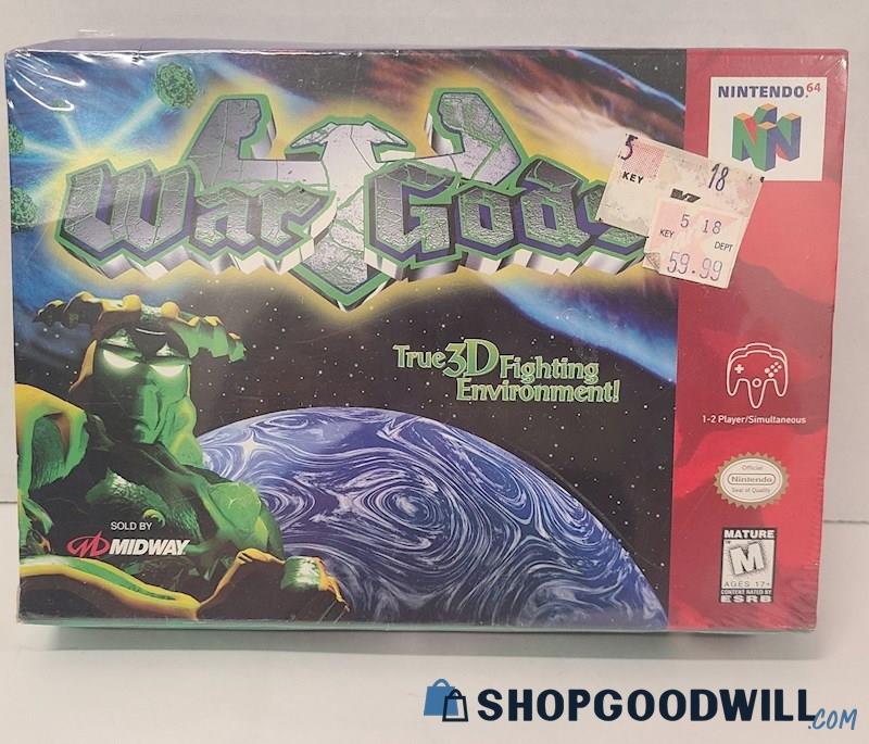 Used New War Gods 1997 Midway Nintendo 64 Multiplayer Video Game Sealed ...