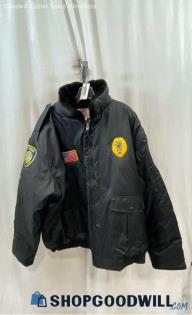 National Patrol Men's Black Premier Security Nylon Jacket - Sz 4XL