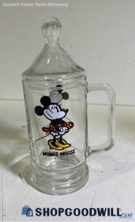 Vintage Walt Disney World Minnie Mouse Mickey Mouse Lidded Candy Jar/ Coffee Cup