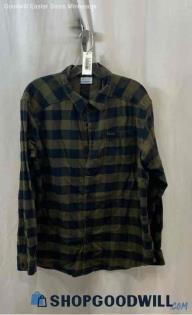 Columbia Men's Green Plaid Flannel - Sz L