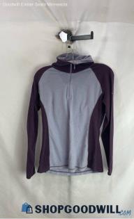 Columbia Women's Purple 1/4 Zip Sweater - Sz M