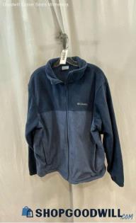 Columbia Women's Blue Color Block Polyester Jacket - Sz XL Staining On Front