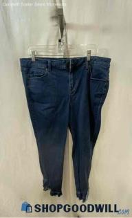 Lane Bryant Women's Dark Blue Ankle Jeans - Sz 16