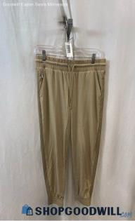 Athleta Women's Tan Drawstring Jogger Polyester Pants - Sz 6