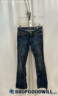 Miss Me Women's Blue Cotton Jeans - Sz 27