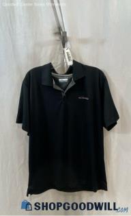 Columbia Men's Black w/ Gray Polyester Short Sleeve Shirt - Sz XL