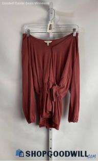 Lucky Brand Women's Red Peplum Blouse - Sz M