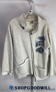 Art Unlimited VTG Women's Heather Gray Cardigan - Sz L