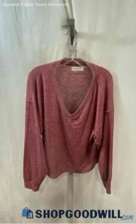 Lucky Brand Men's Red V-Neck Long Sleeve Shirt - Sz XL