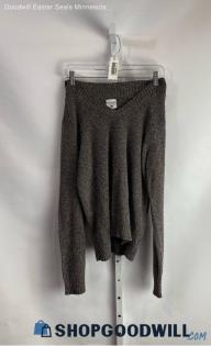 Columbia Women's Heather Gray V-Neck Sweater - Sz L