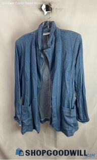 Lane Bryant Women's Heather Blue Open Cardigan - Sz 18