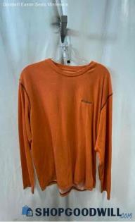 Columbia Men's Orange Long Sleeve Shirt - Sz XL