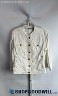 Chico's Women's White Jean Jacket - Sz L