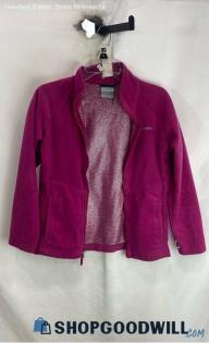 Columbia Women's Purple Full Zip Fleece Sweater - Sz M