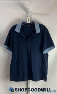 Michael Kors Men's Blue Polo Shirt - Sz L