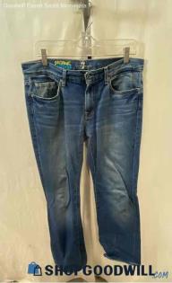 7 For All Mankind Men's Blue Boot Cut Jeans - Sz 32