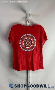 Columbia Women's Red Graphic Shirt - Sz L