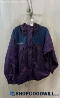 Columbia Women's Purple Full Zip Wind Breaker Jacket - Sz M