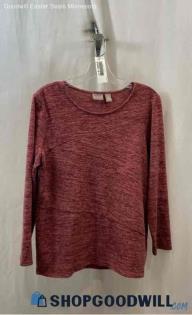 Chico's Women's Heather Red Sweatshirt - Sz M