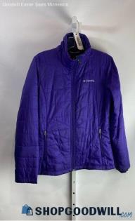 Columbia Women's Purple Insulated Lightweight Slim Zip Up Jacket - Sz S