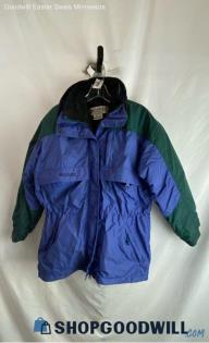 Columbia Women's Green/Purple Parka Jacket - Sz M