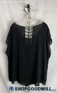 Torrid Women's Black Sheer Blouse - Sz 2