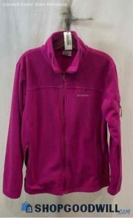 Columbia Women's Pink Fleece Jacket - Sz L