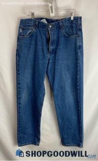 Carhartt Men's Blue Cotton Jeans - Sz 36