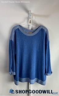 Chico's Medium Blue Wash Blouse/Sweater - Sz 3