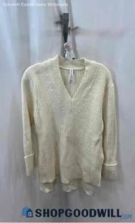 Athleta Women's White Pullover V-Neck sweater - Sz XS