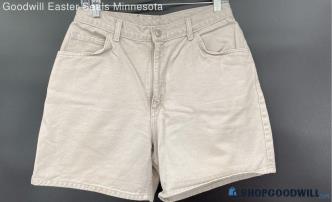 Women's Soft Beige Cotton Shorts by Gitano - Sz 14