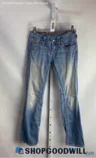 Rock Revival Women's Light Blue Straight Leg Jeans - Sz 26