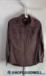 Carhartt Men's Reddish Beige Long Sleeve Button Up- Sz L