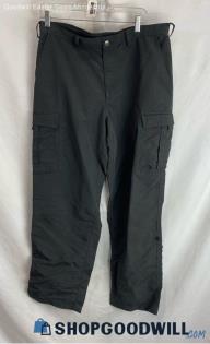 The North Face Men's Dark Gray Cargo Nylon Pants - Sz 36 Rips On Back Pockets