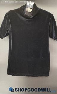 Summit Hill Women's Black SS Pull-Over shirt - Sz S