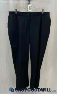 Chico's Women's Black Lightweight Tech Side Zip Pocket Ankle Pants - Sz 12 Short