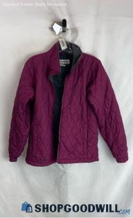 Columbia Women's Purple Berry Quilted Polyester Jacket - Sz S