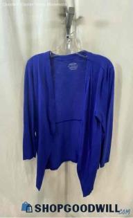 Chico's Women's Blue Slip On Cardigan - Sz M