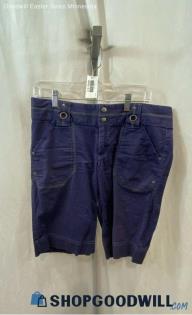 Athleta Women's Navy Boat Utility Pocket Performance Bermuda Shorts - Sz 10