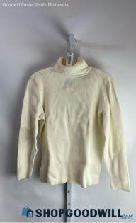 Lane Bryant Women's Cream Long Sleeve Blouse - Sz 14