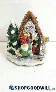 Fit & Floyd Enchanted Forest "Stocking Stuffer's Workshop" Light Up Figurine