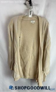 Lucky Brand Women's Heather Cream Open Cardigan - Sz XS