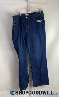 Lane Bryant Women's Blue Curvy fit High Rise Boot Cut Jeans - Sz 20