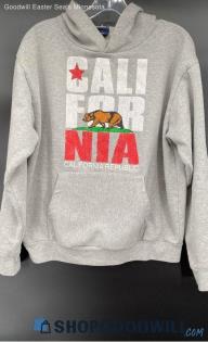 California Republic Men's Grey hoodie - Sz L