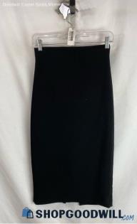 Zara Women's Black Back Slit Midi Pencil Skirt - Sz XS