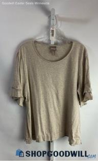 Chico's Women's Beige Blouse/T-shirt - Sz 3