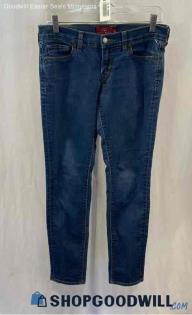 Lucky Brand Women's Blue Dark Washed Ankle Skinny Jeans - Sz 4